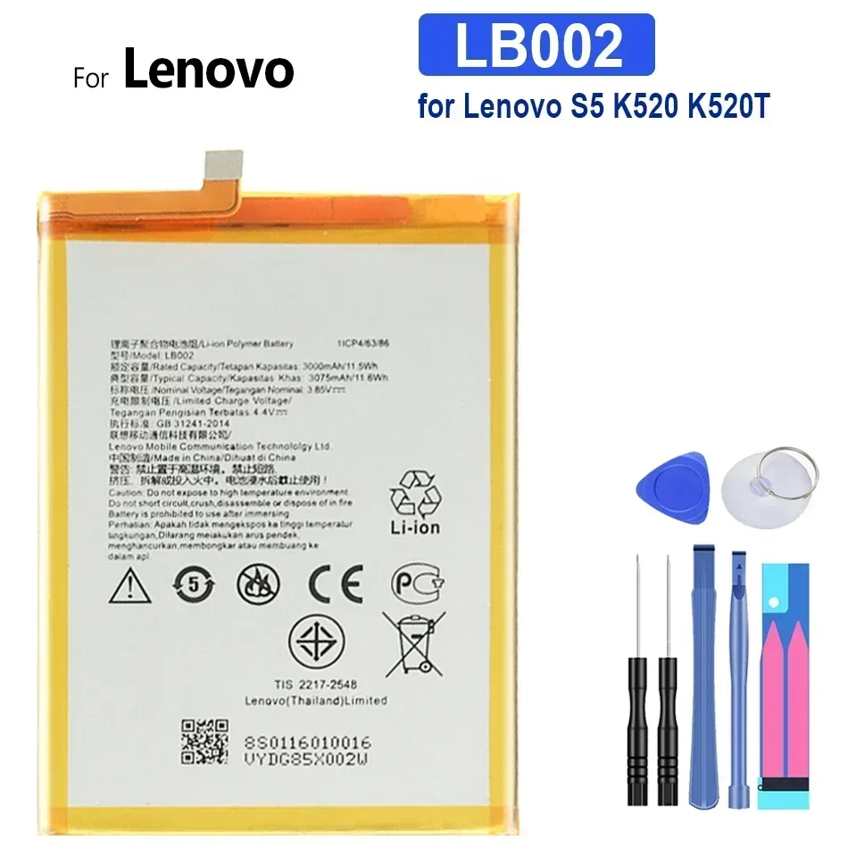 Аккумуляторы для мобильных телефонов Bateria LB002 BL212 Lenovo S8 S898T A708T A628T A620T S5 K520 K520T LB 002 BL