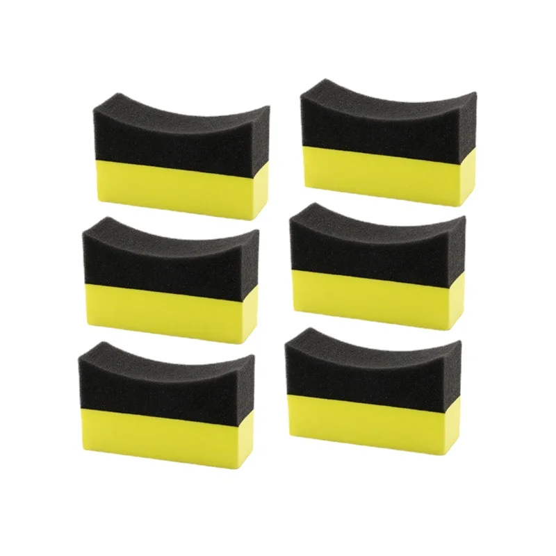 

6pcs car Waxing Sponge Multifunctional Cleaning BrushTool Corner Wipe Clear Residual Wax Car Interior PE Sponge Brush