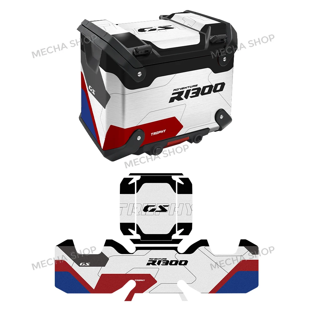 Фото Новые наклейки на чемодан мотоцикла, защитная наклейка для R1300GS ADV GS 1300 Adventure 2024 2025, вариант 719, тройная черная наклейка №3