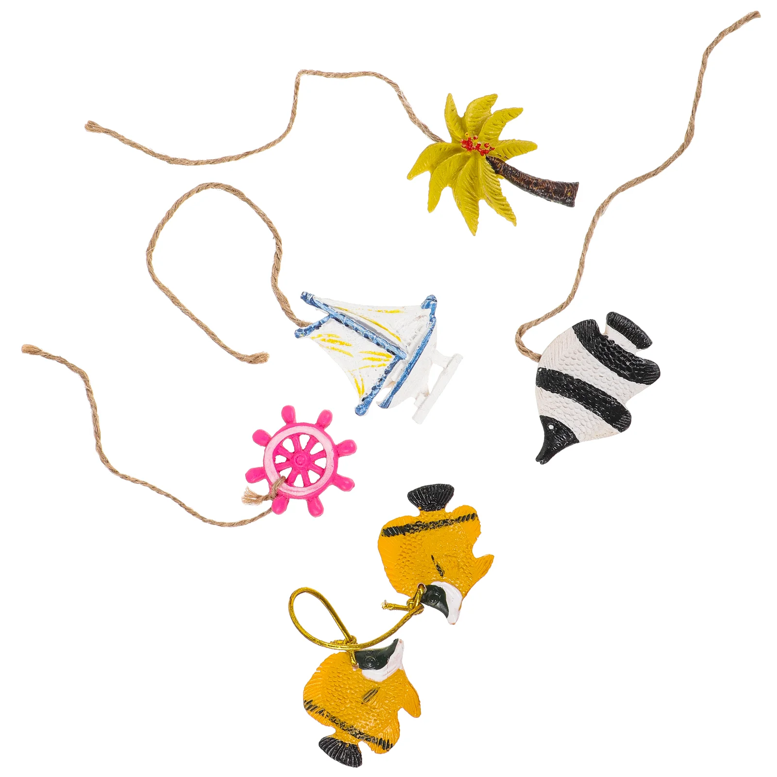 

5Pcs Mediterranean Style Hanging Decoration Household Ocean Themed Hanging Decor Wall Decor