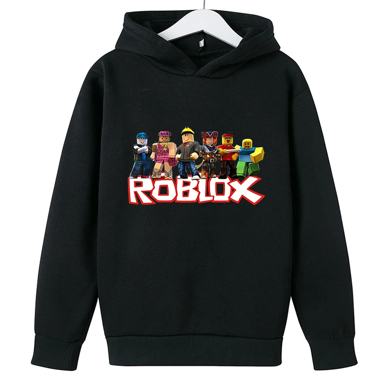 

Robloxing Kids Cotton Hoodies Cartoon Funny Game Printing Clothes Children Hooded Casual Pullover Girls Boys Teen Sweatshirt