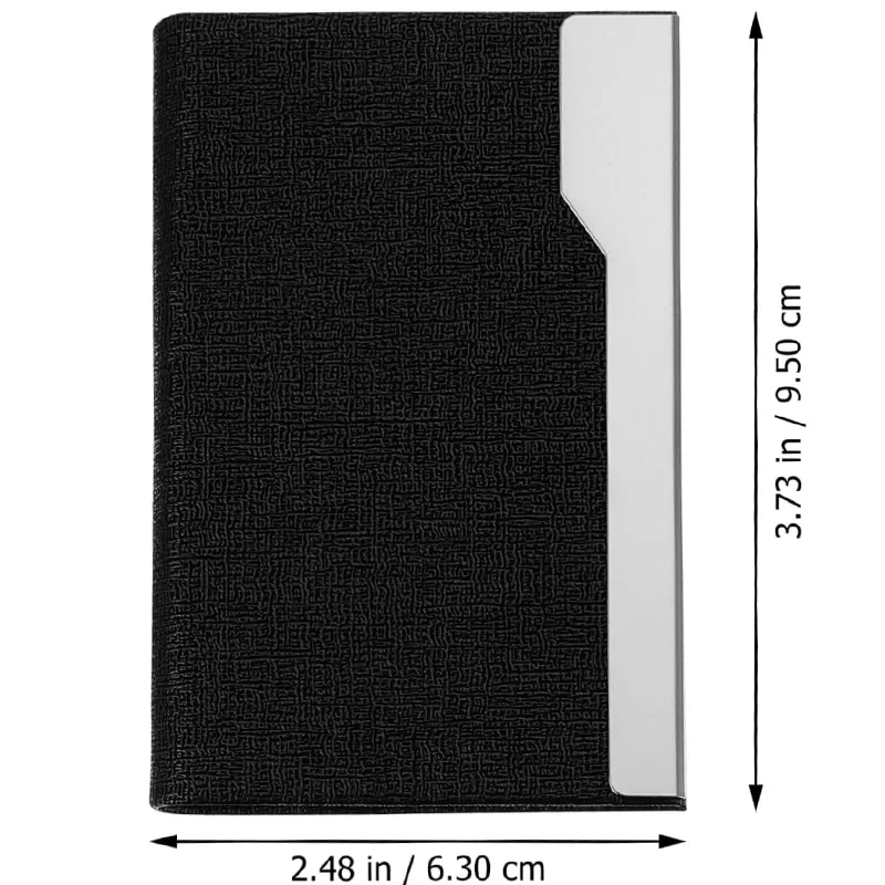 Держатель для кредитных карт из искусственной кожи с магнитной пряжкой