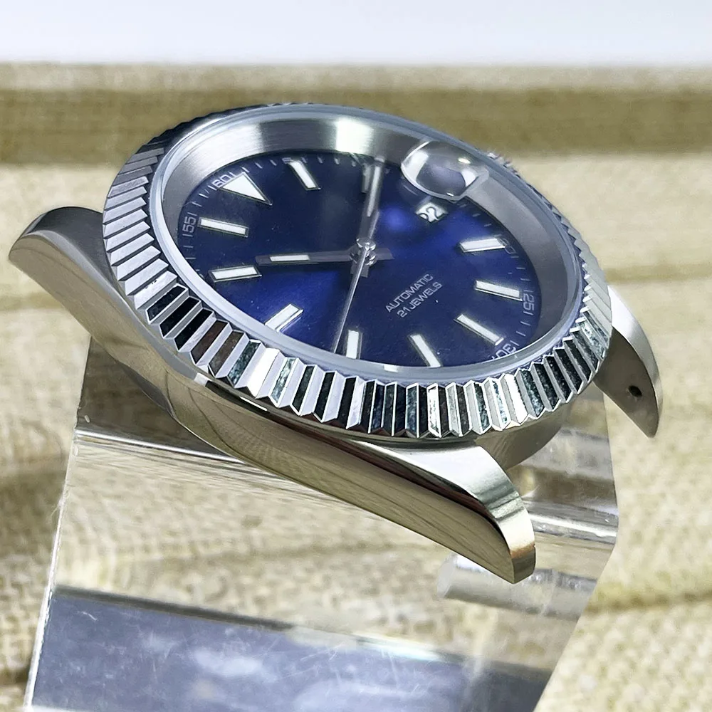 Высококачественные белые автоматические механические часы 39 мм