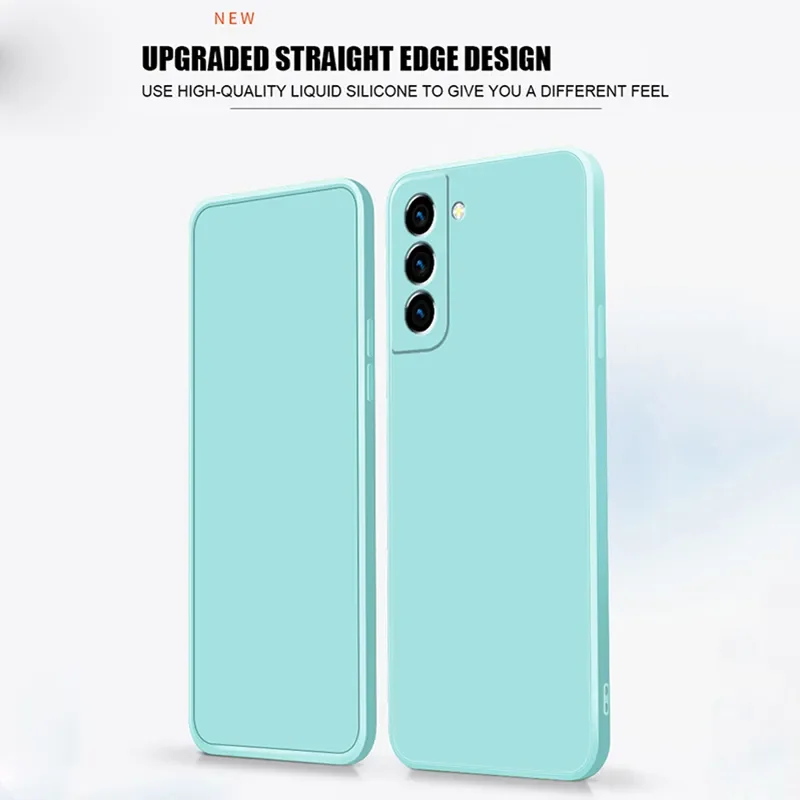 

Square Liquid Silicone Case Original For Samsung Galaxy S21 S22 S23 Ultra S8 S9 S10 Note 8 9 10 20 Plus A52 Shockproof Cover TPU