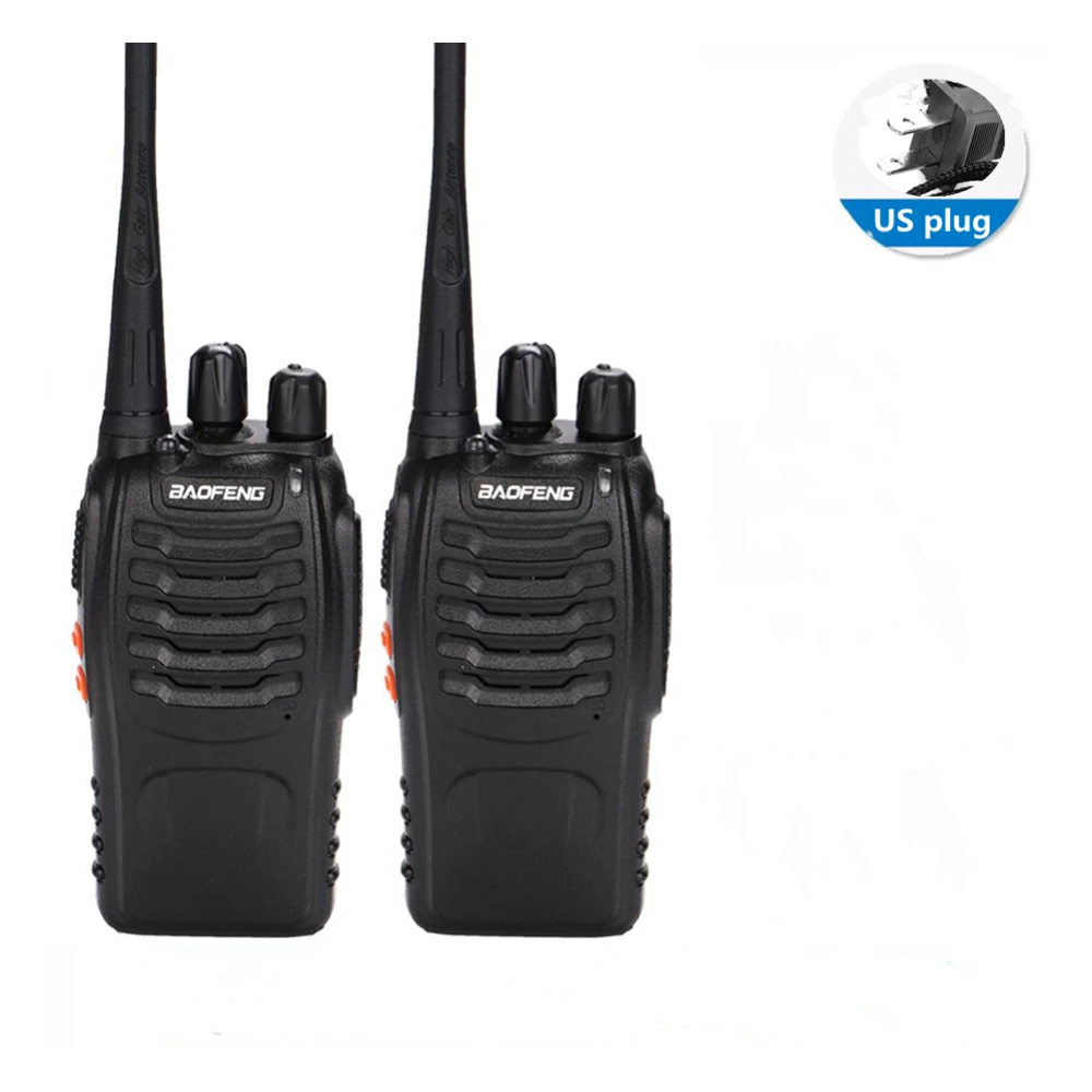 2 PCS for Baofeng BF-888S Walkie Talkie 5W Two-way radio Portable Radio UHF 400-470MHz 16CH Comunicador Transmitter Transceiver