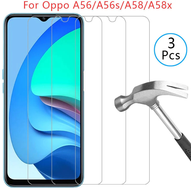 

screen protector for oppo a56 5g a56s a58 a58x protective tempered glass on oppoa56 oppoa58 a 56 s 58 56a 58a film opp opo appo