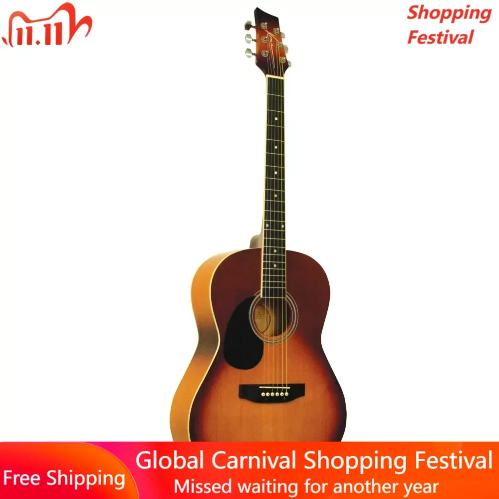 

Guitars K391L-HSB Left-Handed Parlor Series 39" Acoustic Guitar With Spruce Top and Honey Burst Finish Electric Electroacoustic