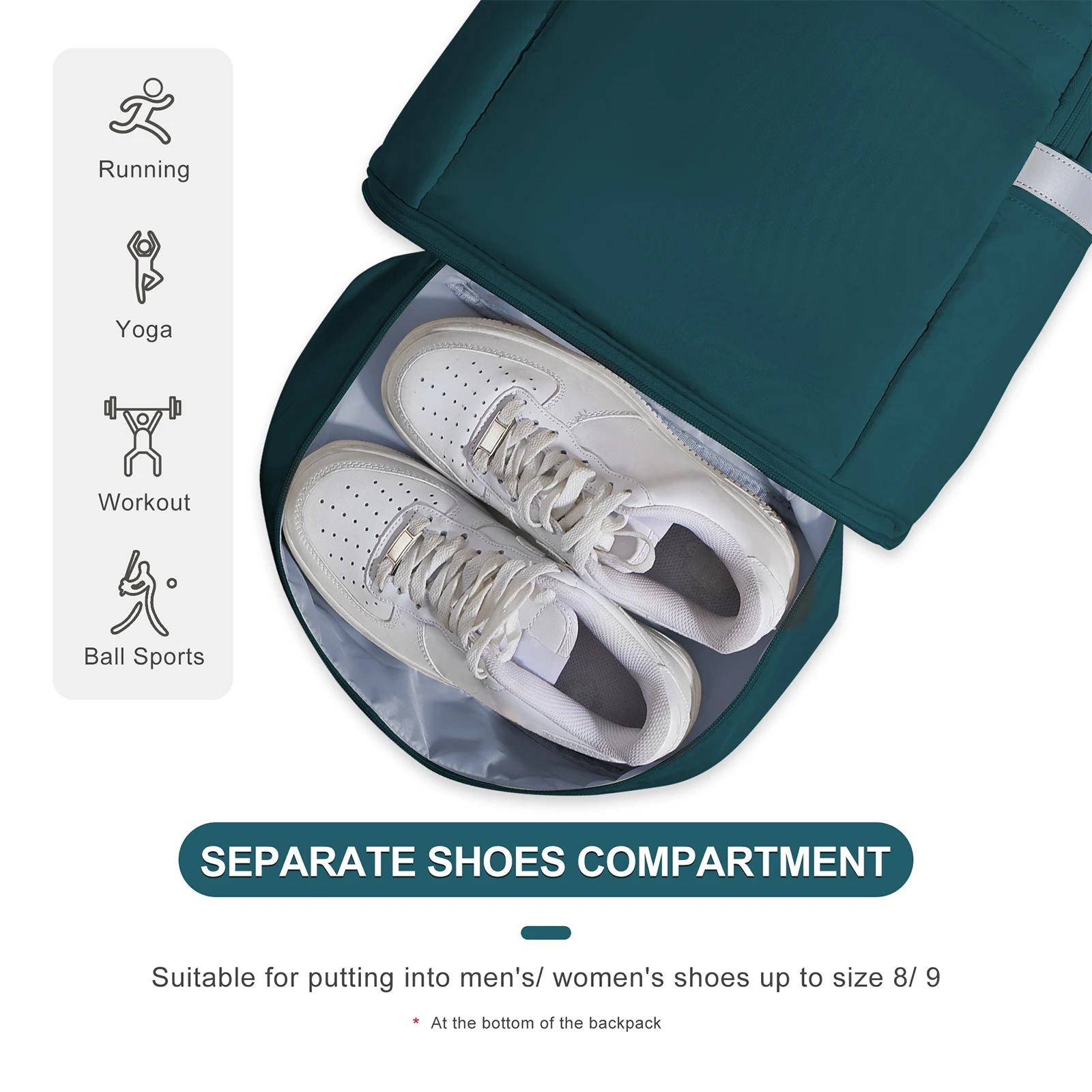 Нейлоновый женский рюкзак для спортзала спортивный повседневный стиль унисекс