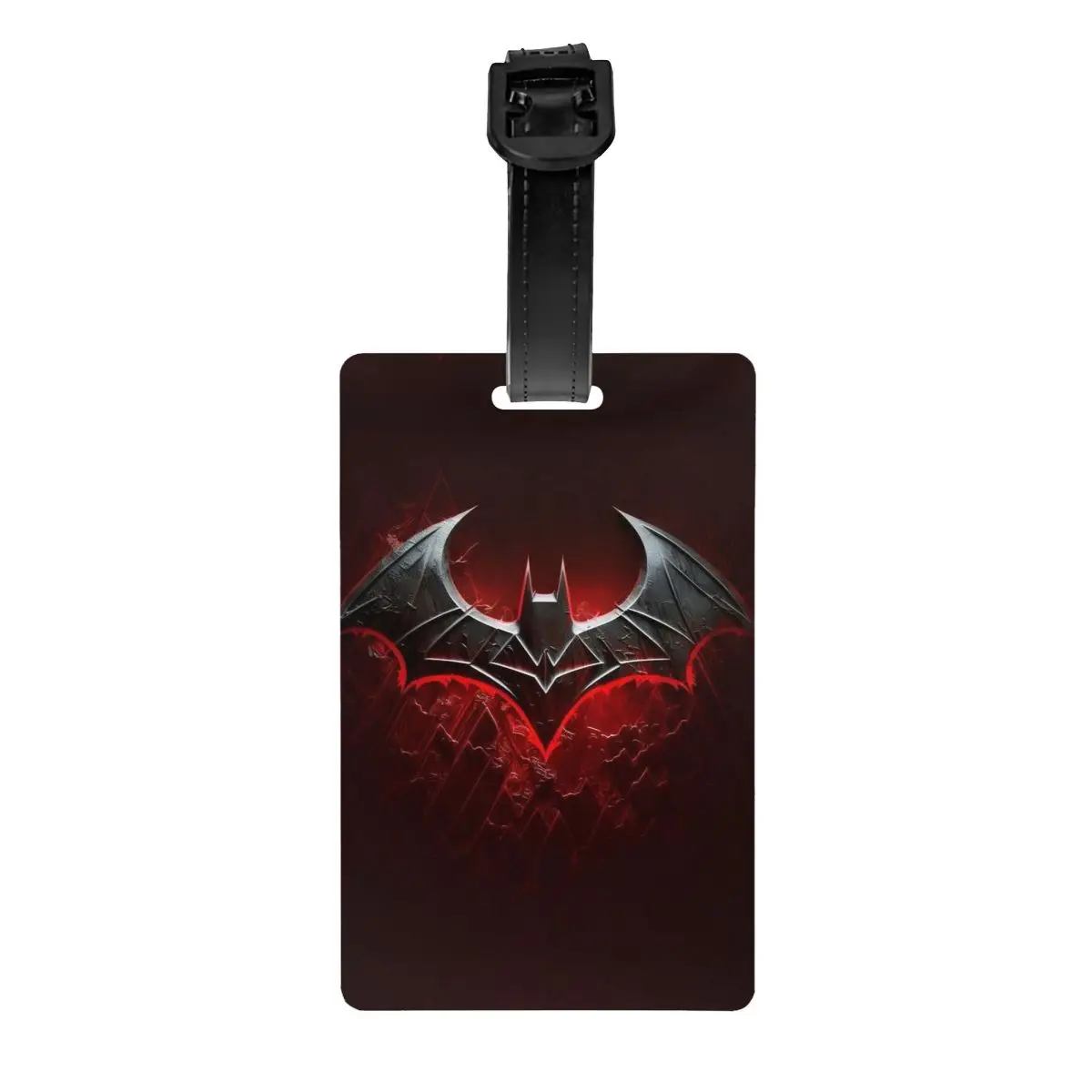 

Bat Man Symbol Bat Logo Luggage Tag CuteLittle Animals Travel Bag Suitcase Privacy Cover ID Label