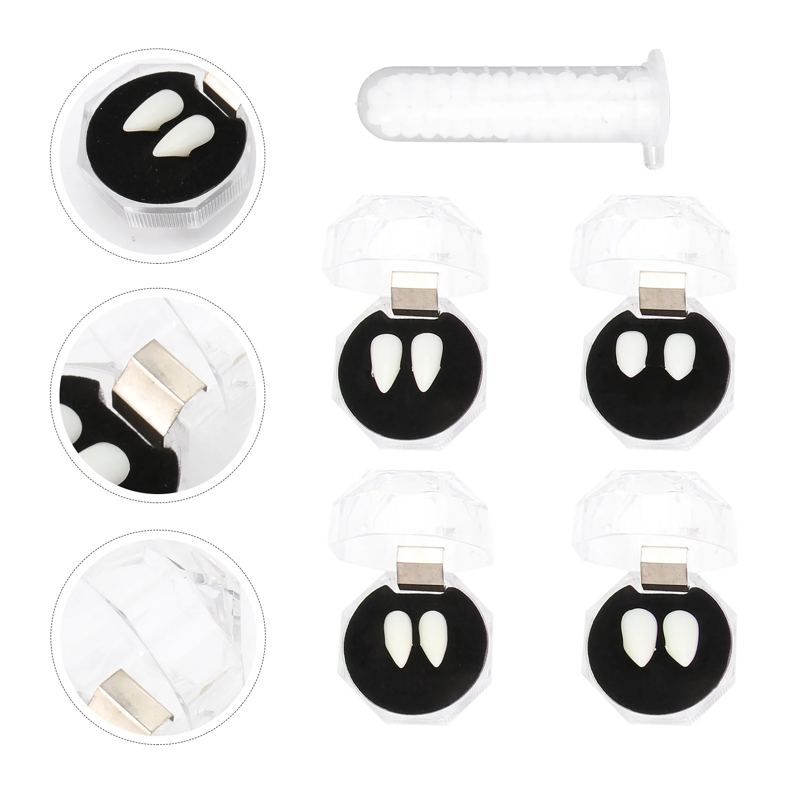 

1 Set Dentures Resin Realistic Durable for Theme Party