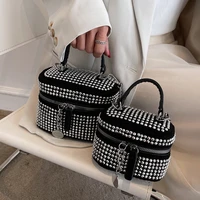 luxury lady rhinestones cute box mini crossbody sling bag for women 2022 summer female chain brand shoulder handbag and purses