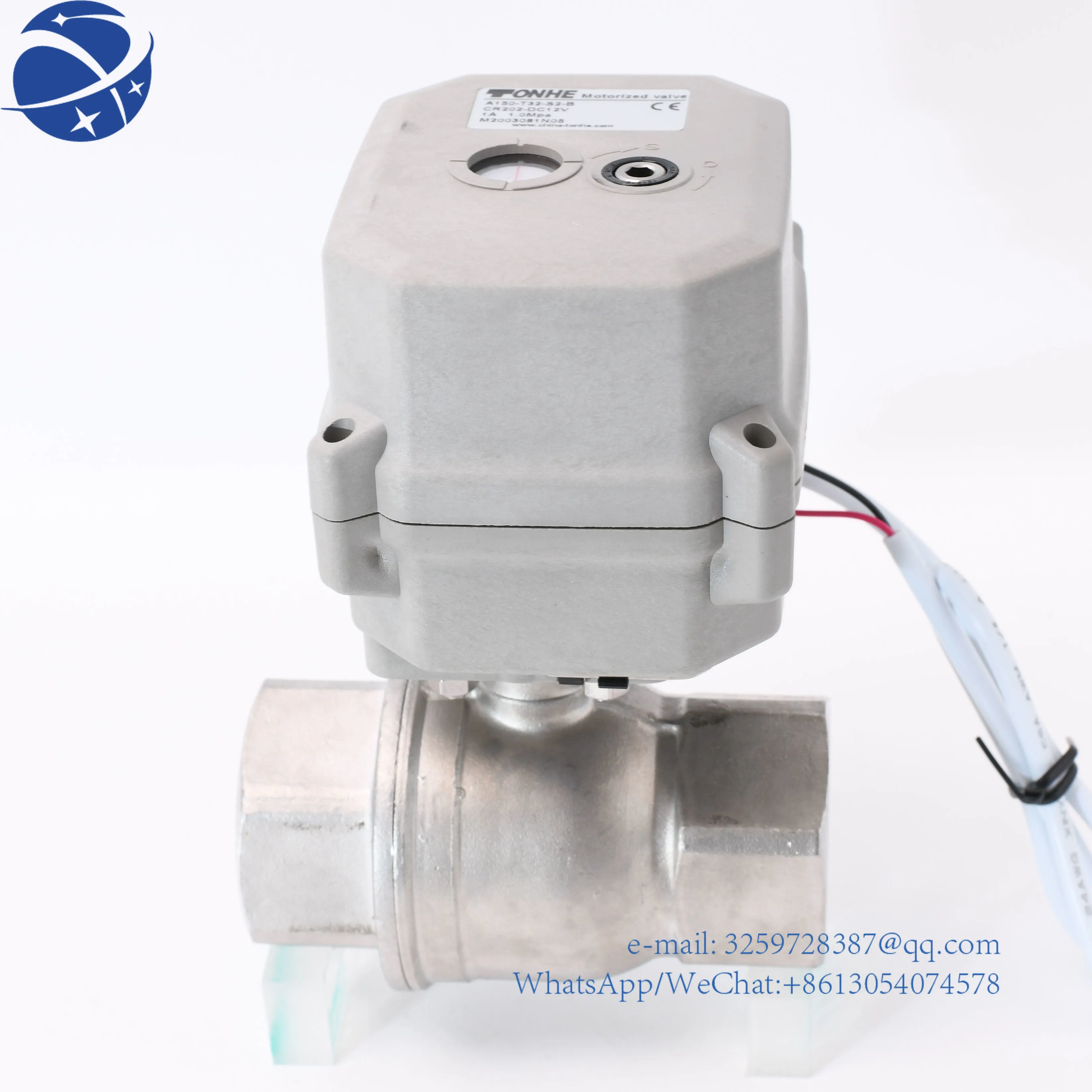 

24V 12VDC 1.25" BSP electric adjustable 4-20mA water valves motorized proportional flow control SS304 ball valve