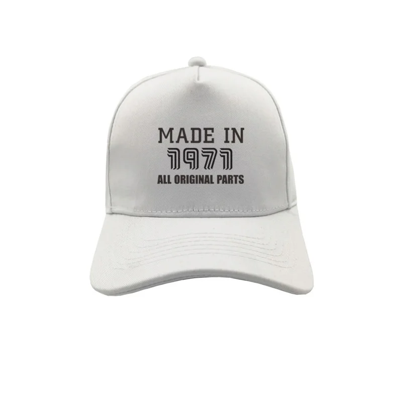 

Made In 1971 Baseball Caps Adjustable Fashion Unisex Hats Birthday Gift MZ-181