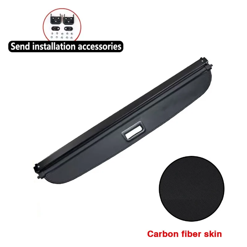 

Для Hyundai Tucson LWB NX4 2021 2022 2023 2024, аксессуары, коврик для штор багажника из углеродного волокна, задняя штора, выдвижной антиподглядывающий коврик