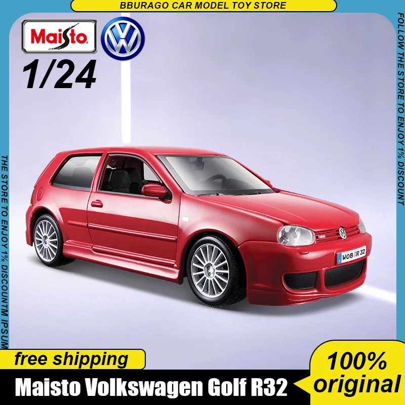 Модель автомобиля Maisto в масштабе 1:24 Volkswagen Golf R32 ...