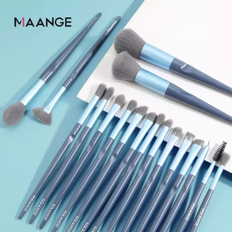 

NEW2023 18 Makeup Brushes Set Eye Shadow Brush Blush Brush High Gloss Brush Loose Powder Brush Repair Brush Full Set Of Beauty T