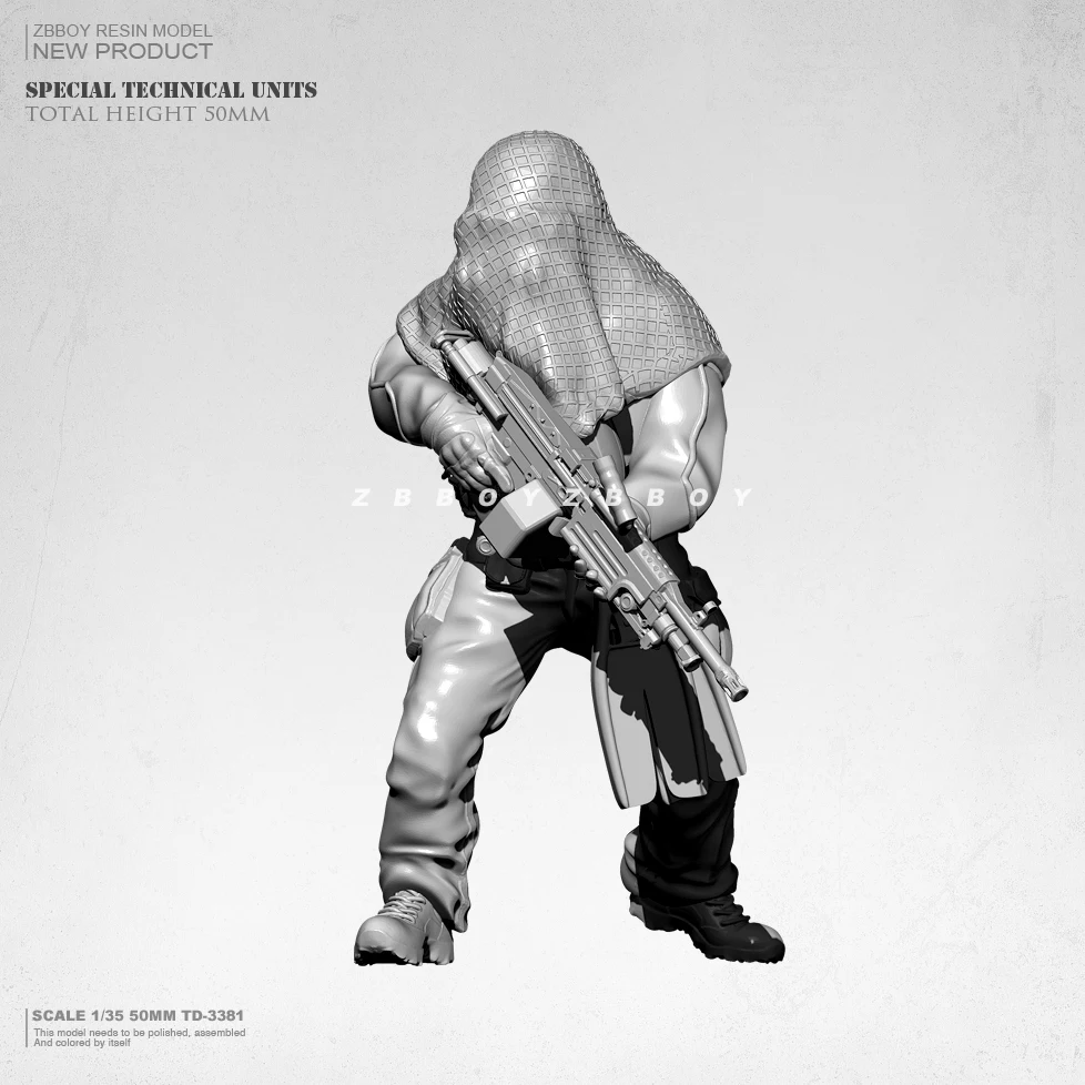 

1/35 50 мм полимерные модели, наборы фигурок, бесцветные и самособранные (полимерный солдат)