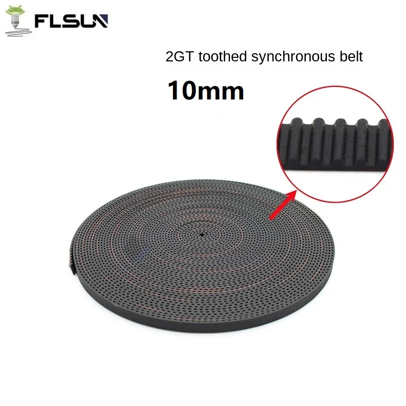 

FLSUN V400 Synchronous Belt 3d Printer Accessories 2GT 10mm Tooth Type Wide Drive Synchronization Length 500CM