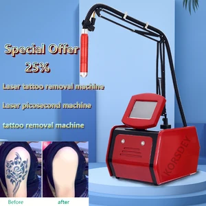 High Quality 4 Wavelength Nd Yag Laser 755 1320 1064 532 Nm Picosecond Laser Beauty Machine for Tattoo Eyebrow Wrinkle Removal