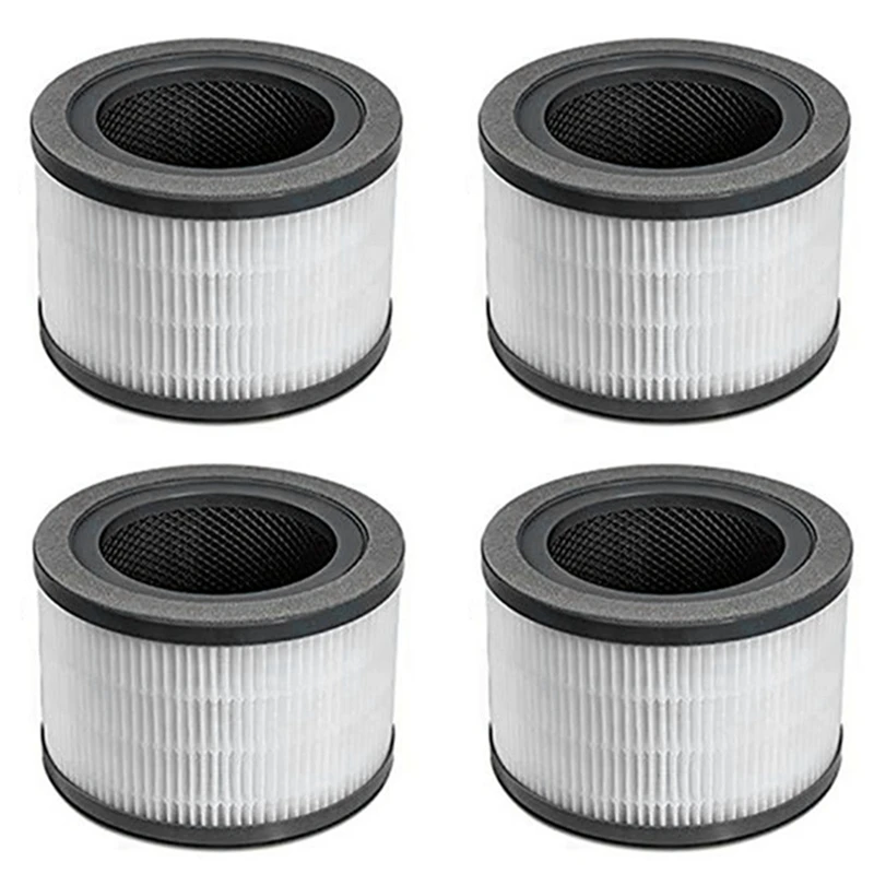

4Pcs HEPA Filter For Levoit Vista 200 Air Purifier,3 In 1 Efficiency Activated Carbon HEPA Filter