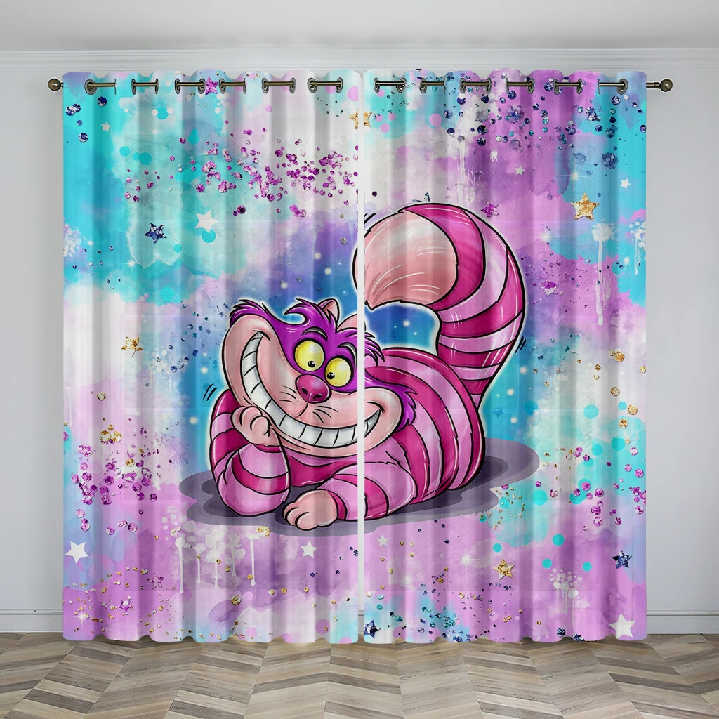 

Cartoon Cute Animal Lovely Pink Princess Bear 2Pcs Hall Window Curtains For Kids Bedroom Living Room Bathroom Kicthen Door Home