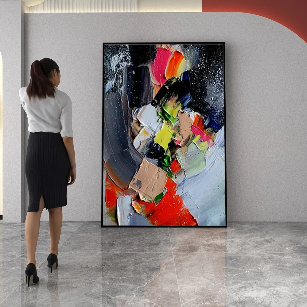 

Unframe-HJH001J Oil Painting Without Frame Handmade On Canvas Hanging For Living Dinner Room Washroom Bedroom Wall Art
