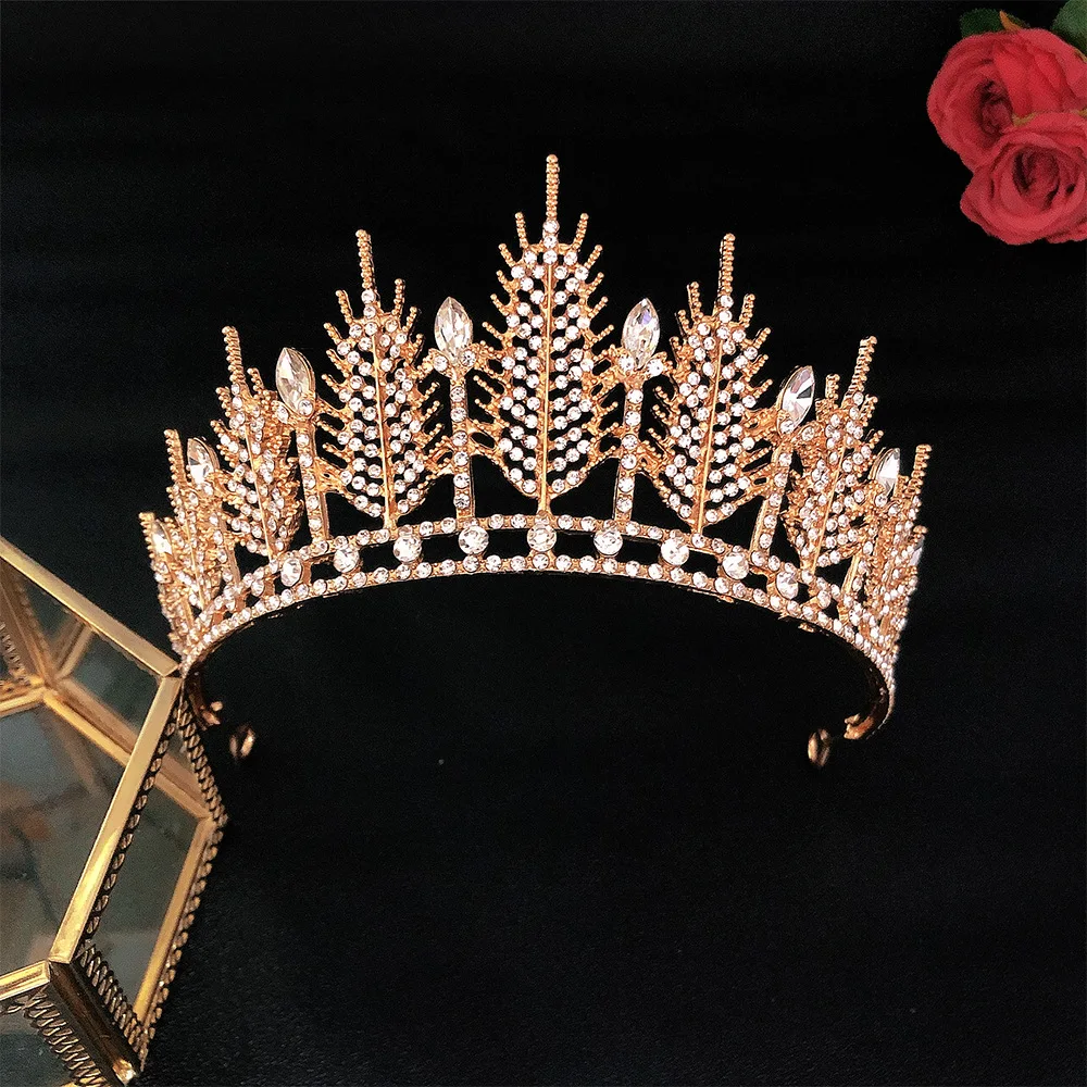 

MYFEIVO Bride Wedding Tiara Crown Hair Accessories Women Queen Girls Bridal Princess Birthday Headband XXY0567