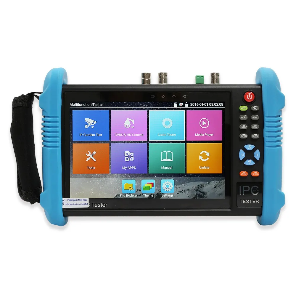 

Wanglu 7 Inch 6 In 1 IP HD CCTV Tester Monitor Analog AHD TVI CVI SDI Camera Tester H.265 4K 8MP 4MP 5MP ONVIF WIFI POE 12V Out