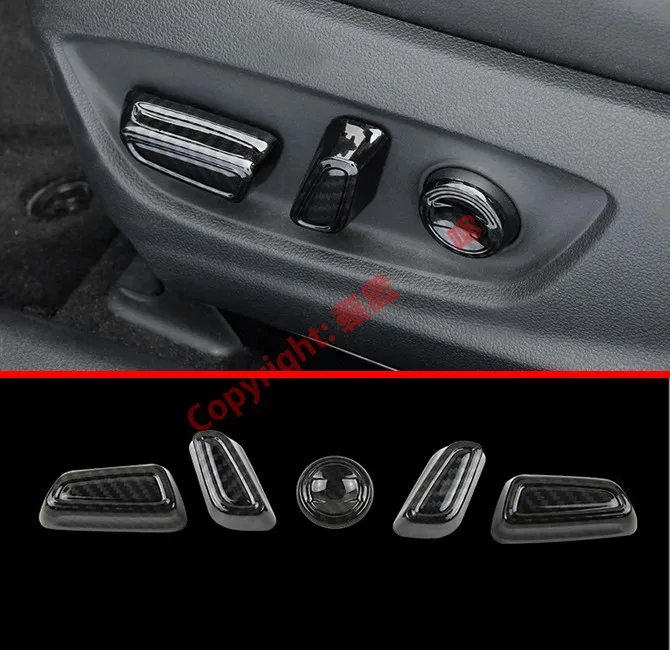 

Стильная отделка из углеродного волокна для регулировки интерьера сиденья ручки для Toyota Camry MK8 2018 2019 автомобильные аксессуары наклейки W4