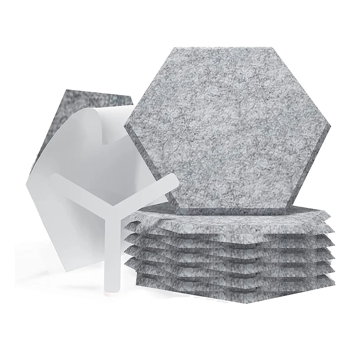 

SELF-ADHESIVE Sound Proof Foam Panels 12 Pcs Acoustic Panels, 14 inch X 12 inch X 0.4 inch Soundproof Wall Panels