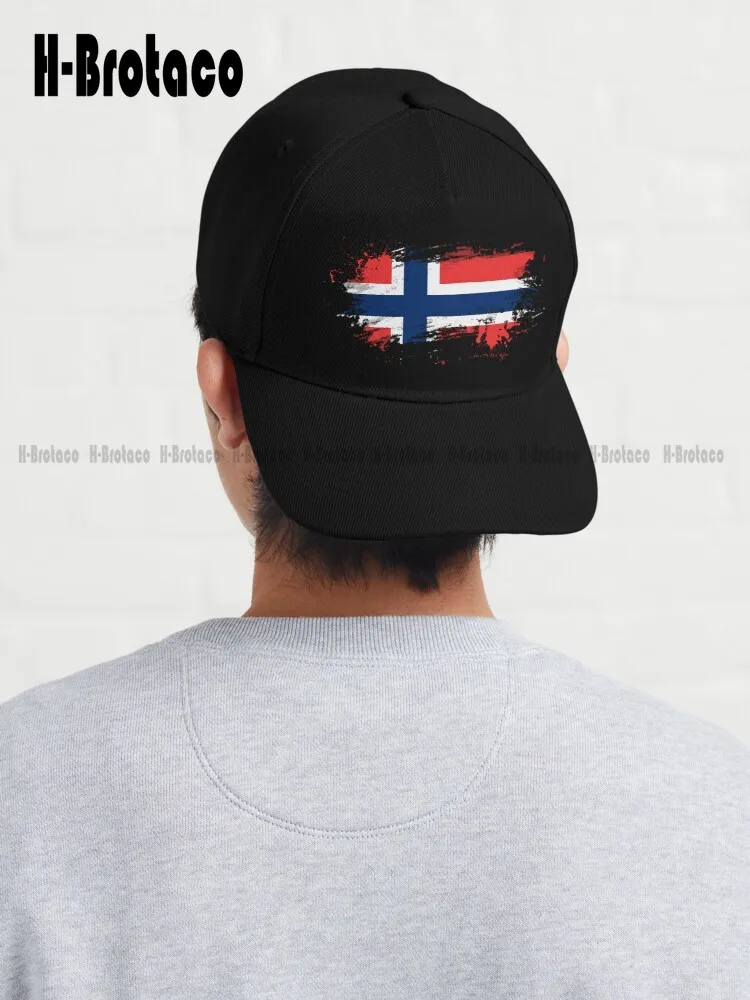

Norway Flag Splatter Baseball Cap Caps For Men Cotton Denim Hats Adjustable Trucker Hats Outdoor Simple Vintag Visor Casual Caps