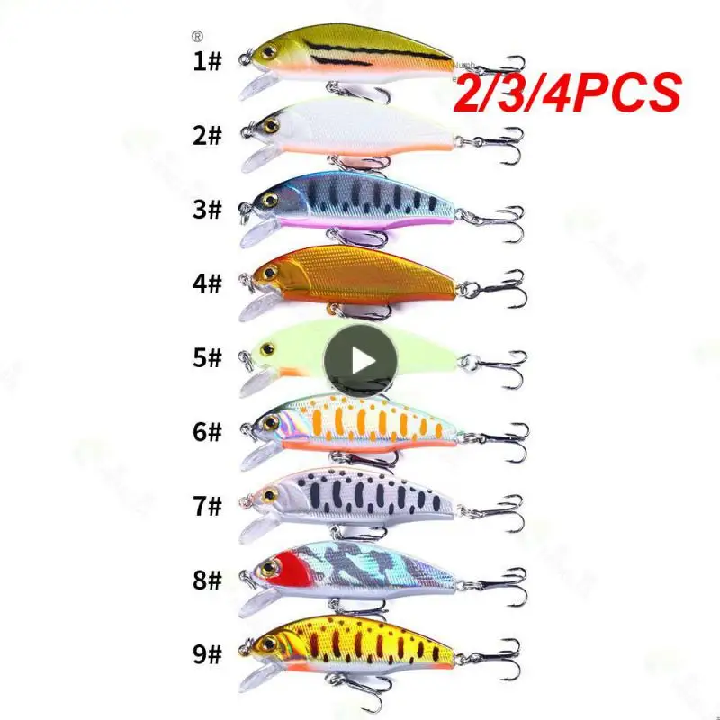 

2/3/4PCS Vivid And Realistic Fishing Gear Realistic Effect Artificial Bait And Flexible Swimming Posture