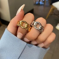cuba chain rings for women hippie ring aesthetic fashion jewelry and accessories 2022 trend free shipping gaabou jewellery