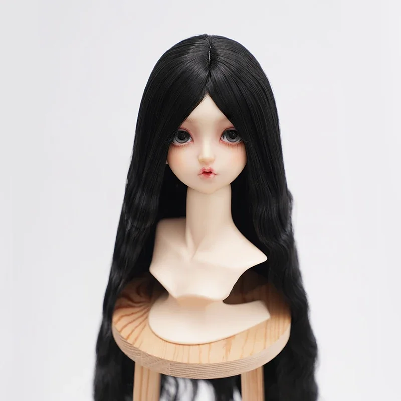 Парик для куклы BJD длинные волнистые волосы шелк