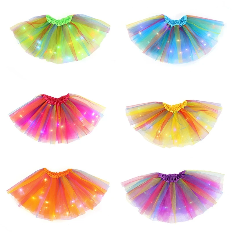 

Girl Skirt Light Up LED Ballet Skirt Ballet Dress Up Costume