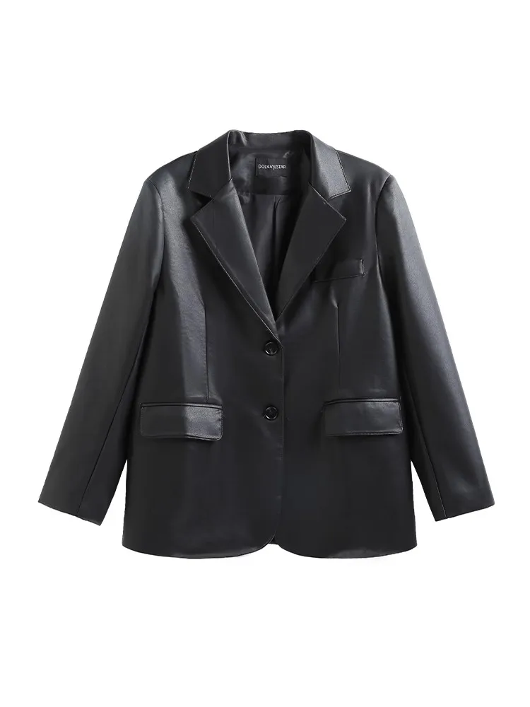 Черное кожаное пальто Theory Harvey Hong Kong Sle верхняя одежда для женщин осень 2023 новая