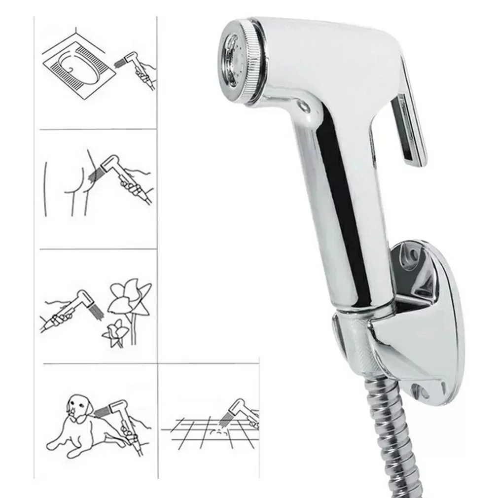 

Toilet Bidet Shower Sprayer High Pressure Spray Head Perforated Shower Spray Hand Held Water Saving Bathroom Spray