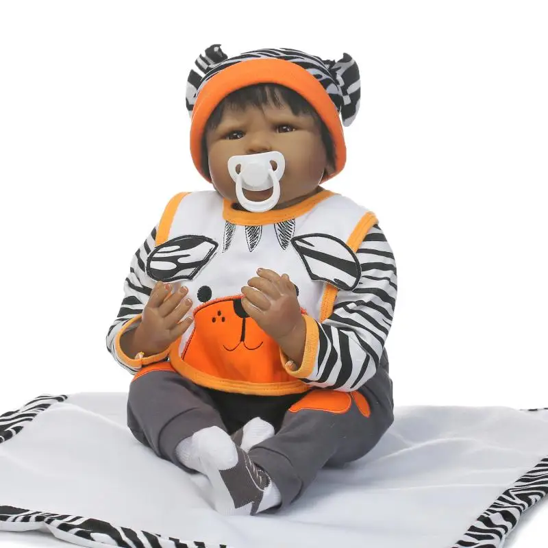 

Кукла реборн силиконовая, милая мягкая на ощупь, 22 дюйма