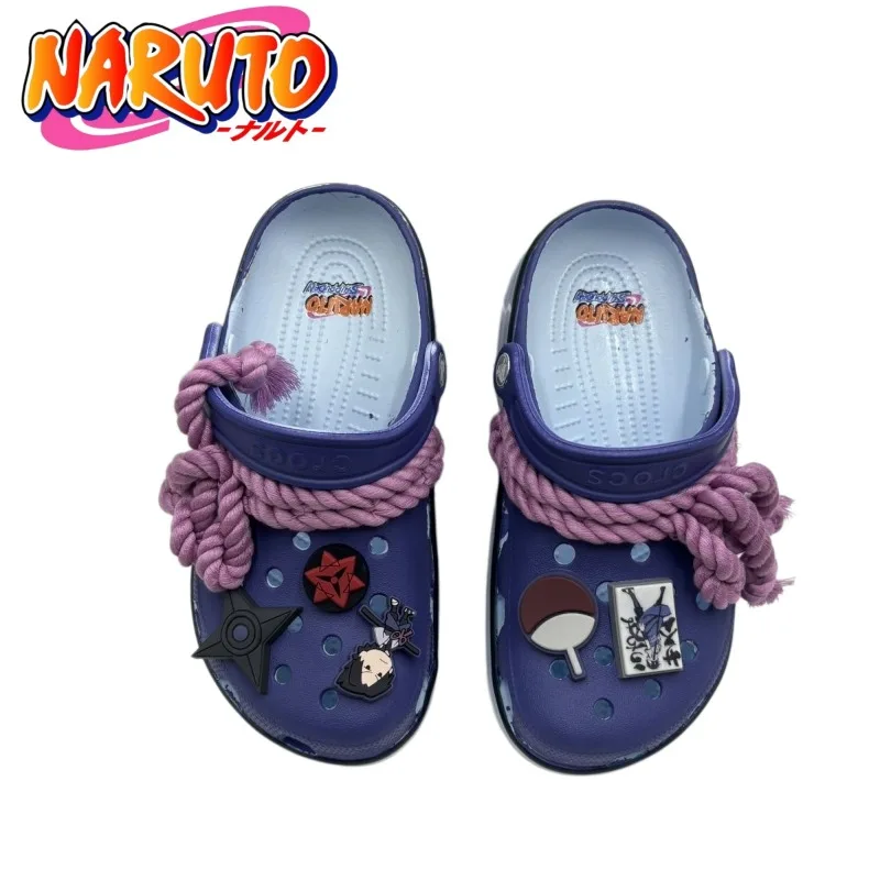 Фото Стильные мужские сандалии Naruto на толстой подошве, нескользящие, удобные, дышащие, повседневные, для пляжа и активного отдыха, супермодные шлепанцы №1