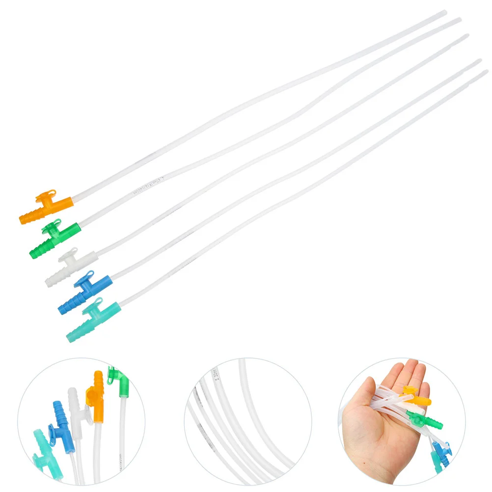 

20 Pcs Attractor Sputum Suction Tube Aspirator Phlegm Aldult Silicone Disposable Silica Gel Remover Child