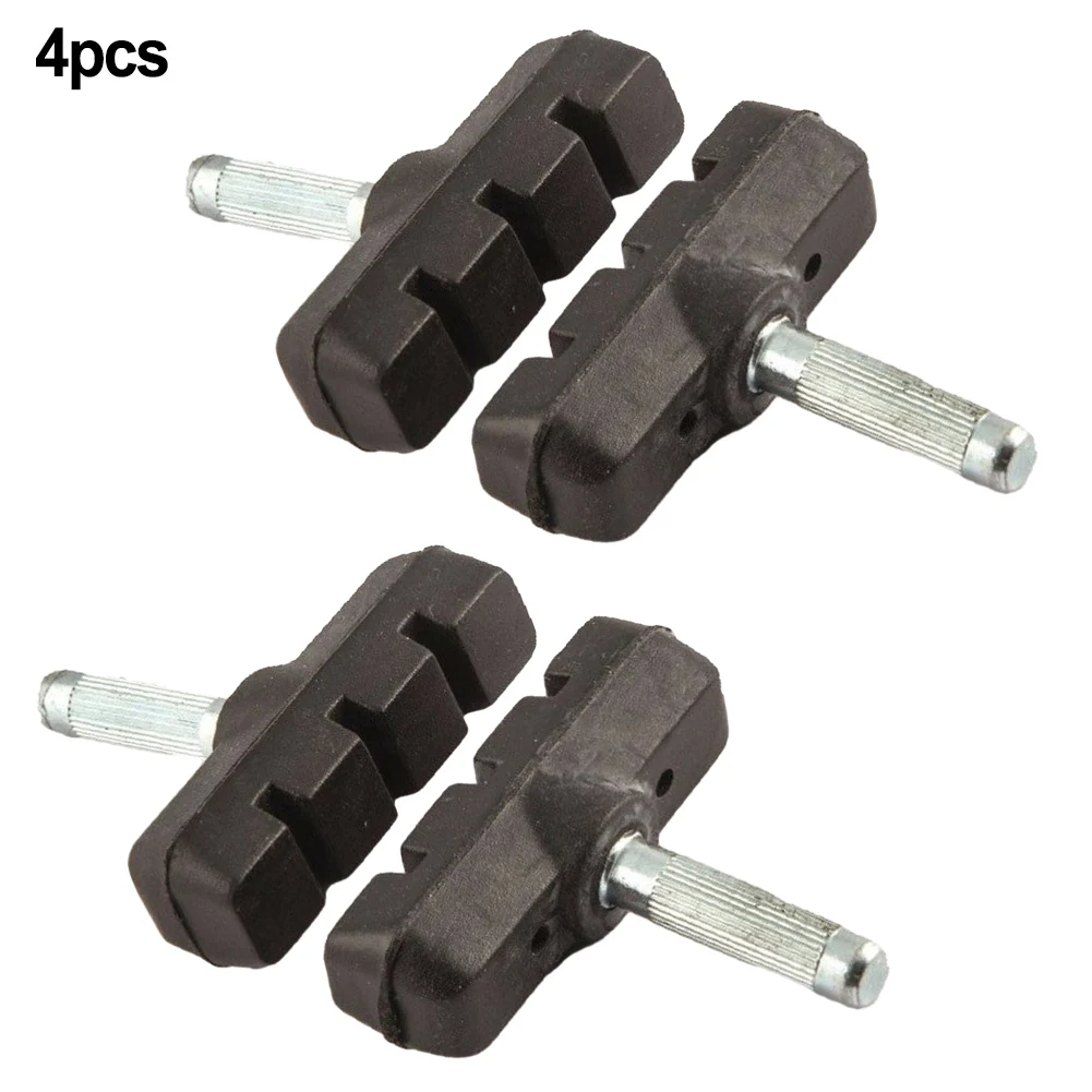 

2pair Brake Shoe Cantilever BIKE BRAKE PADS 55mm Threadless Post Blocks Shoes Brake System Bracket Threadless Post Blocks Shoes