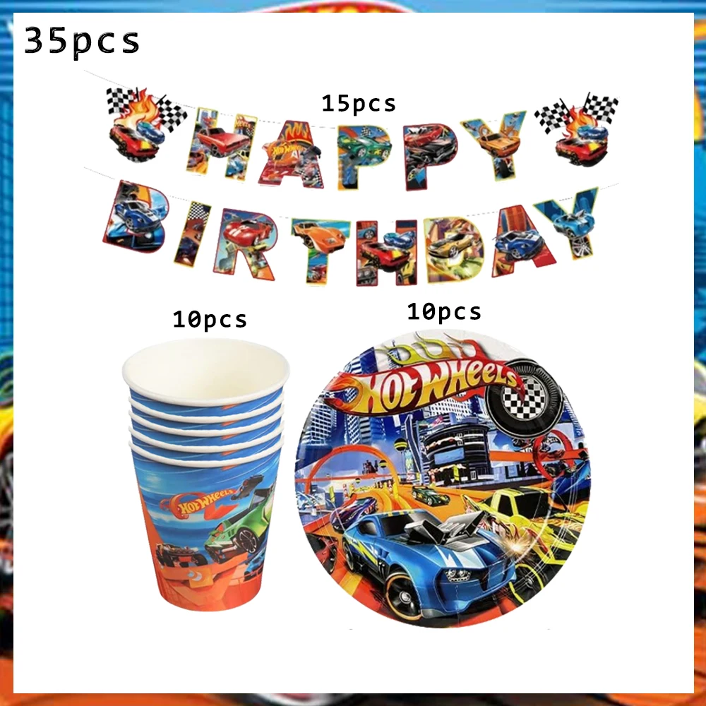 

Одноразовый набор посуды Hot Wheels 115 шт