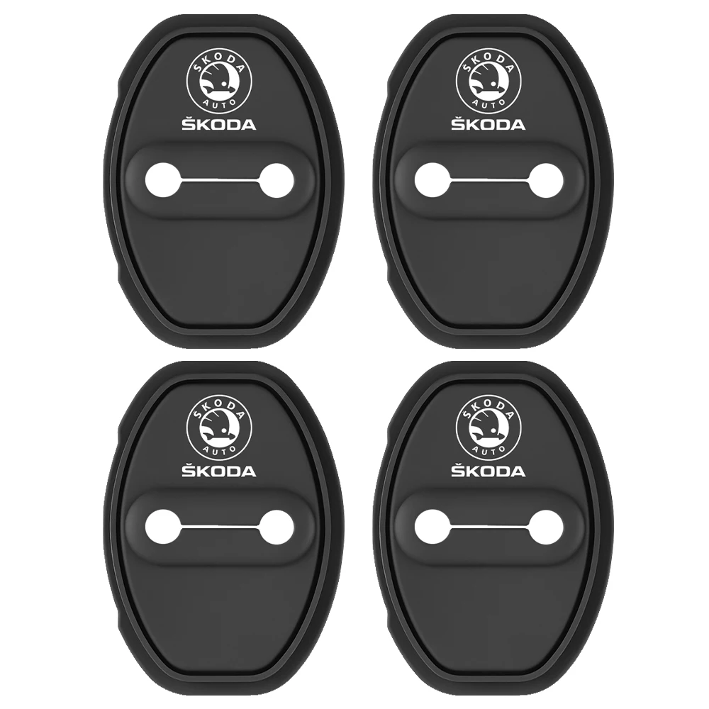 

Автомобильный силиконовый чехол для дверного замка, защитный колпачок, наклейка, аксессуары для Skoda S Fabia Rapid Superb Octavia A5 a7 2 Kodiaq Scala VRS