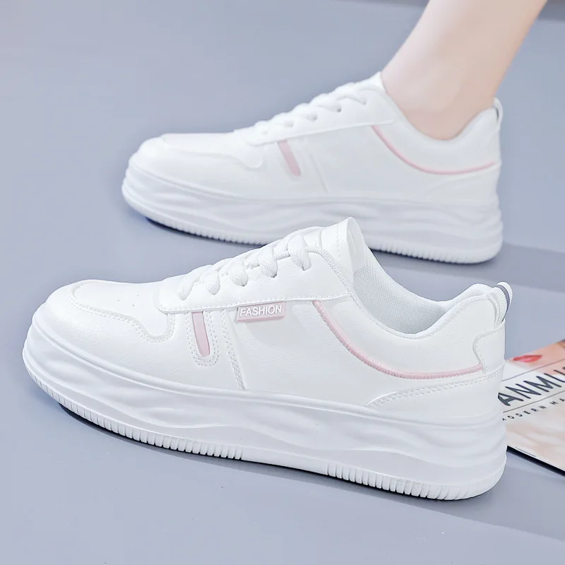 Vulcanized Shoe Lace-up Comfortable Casual Sports Female Sho