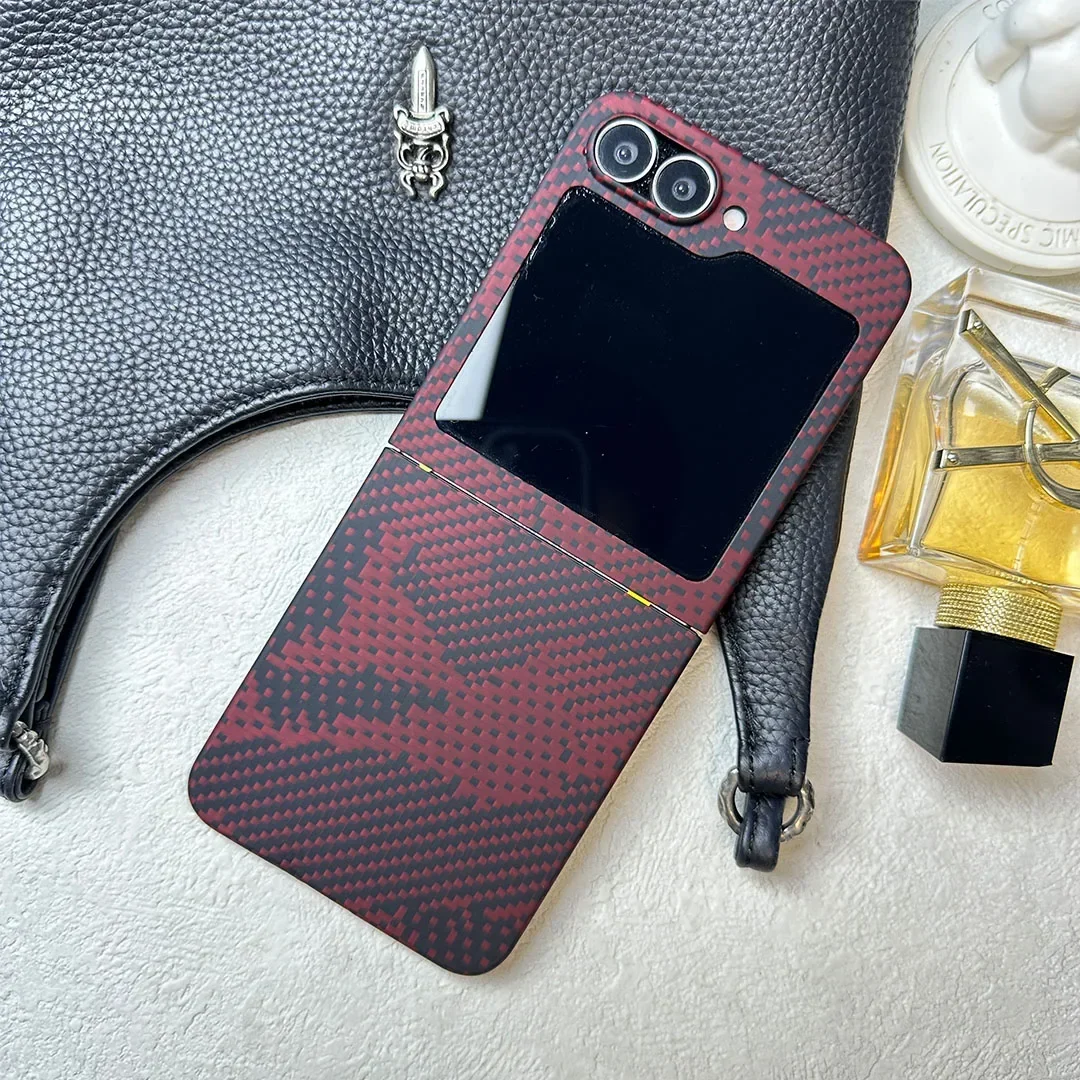 Чехол из натурального углеродного волокна для Samsung Galaxy Z Flip 6 Flip6 Матовый