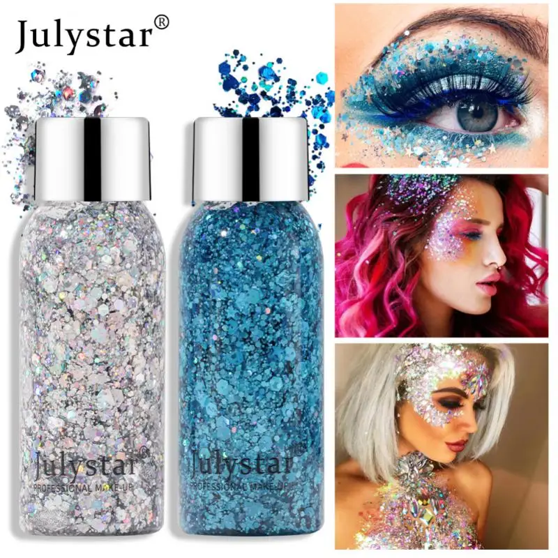Diamond Glitter Liquid Eye Shadow Jewels Sequin Nail Hair Body Face Stickers Rhinestones Makeup Party Festival Makeup Cosmetics