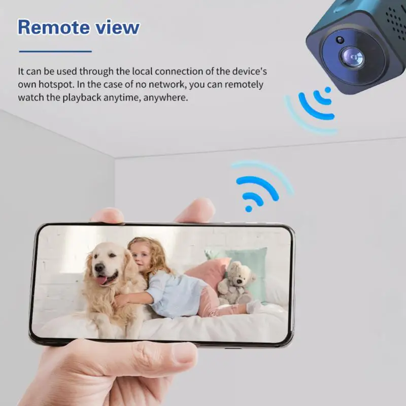 

Wireless Goodcam App Infrared Night Vision Voice Intercom Night Vision Cameras Home Security As02 Wifi New Small Square Camera