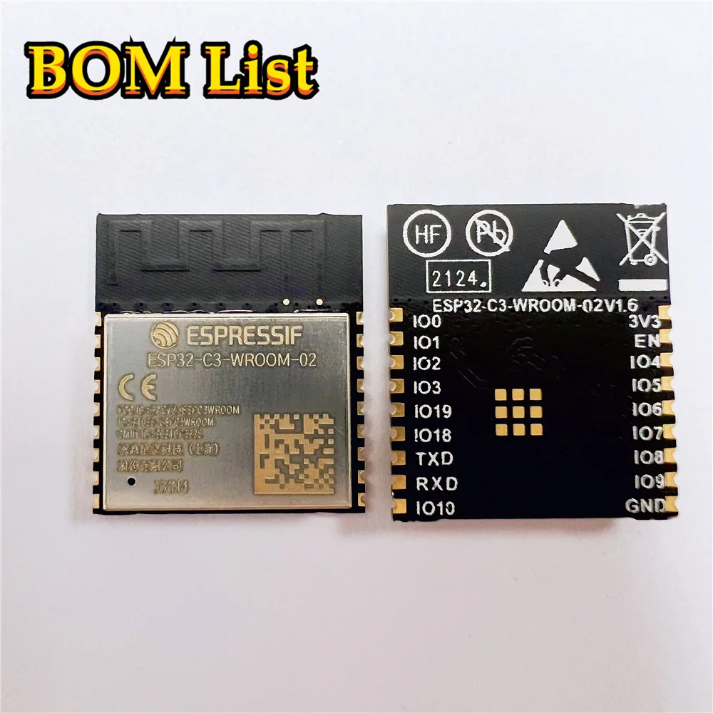 

ESP32-C3-WROOM-02 2,4 GHz ESP32 C3 WROOM 02 WiFi BLE5.0 беспроводной модуль