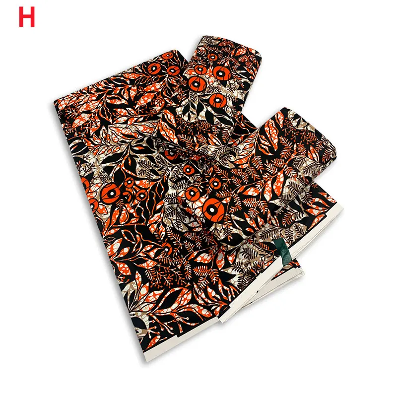 

Ankara Cotton African Wax Prints Fabric For Wedding 6Yards H220530