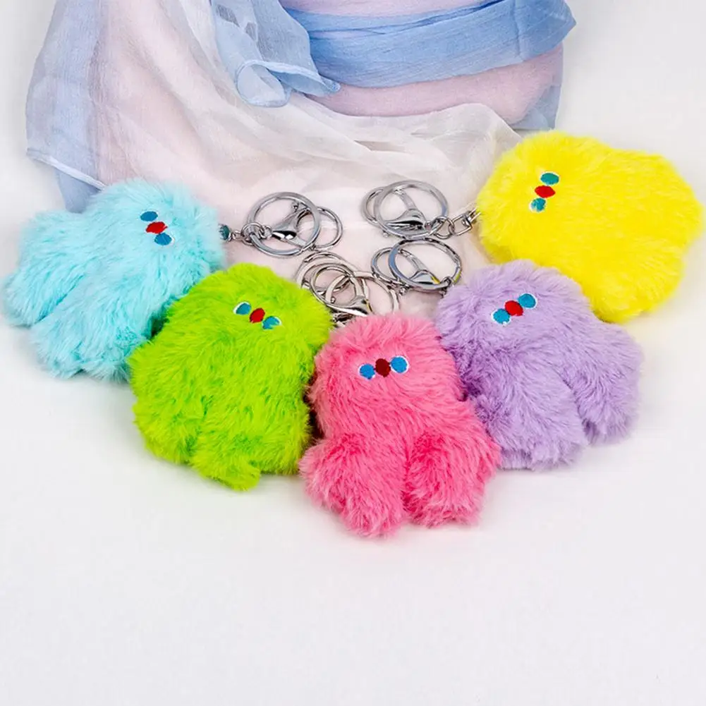 

Красочный модный плюшевый кулон Pluffy Bunny, приятный для кожи кулон-ключ, деликатное ремесло для детей